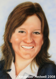 Portrait (21x30cm) by Alex Medwell using the new Com-Art Steve Driscoll Flesh Tone Set