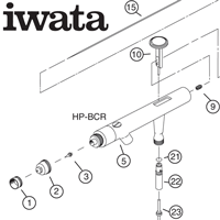 Iwata airbrush parts