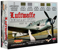 LifeColor German WWII Luftwaffe Set 2 (22ml x 6)