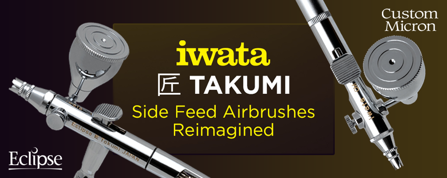 Iwata Takumi side feed airbrushes