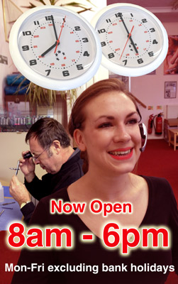 From 3rd Jan 2012, The Airbrush Company is open from 8am - 6pm Monday - Friday (excluding bank holidays)