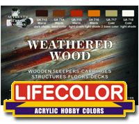 LifeColor Weathered Wood set