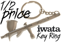 1/2 Price Key Chain with purchase of Iwata airbrush / compressor