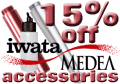 15% off Iwata accessories purchased with an Iwata airbrush