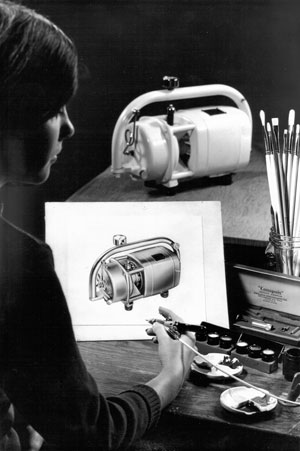 Rosemary Medwell (nee Connor) in Conopois airbrush brochure