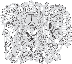 Mike Lavallee\'s Biomech FX Skull Buster set of 2 (Plus 4 bonus stencils!)