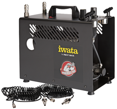 Iwata Revolution HP-BCR Siphon Feed Dual Action Airbrush with Iwata Airbrush  Hose: Anest Iwata-Medea, Inc.