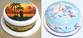 airbrushed cakes
