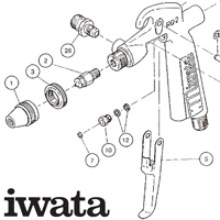 Iwata gun parts