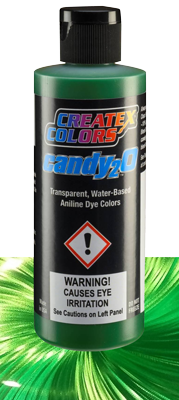 Createx Candy₂O Poison Green 4oz (120ml) [NEW | SLIGHT PAINT MARKS FROM ANOTHER BOTTLE]