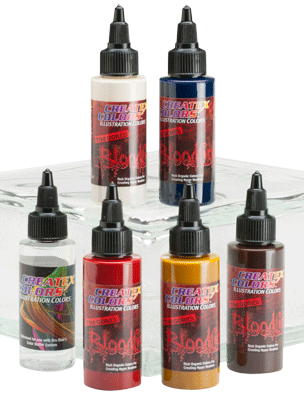 Createx Illustration Bloodline Type A- set 6 x 1oz (30ml)