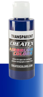 Createx Airbrush Colors Transparent (Pthalo) Brite Blue 2oz (60ml)