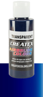 Createx Airbrush Colors Transparent Deep Blue 2oz (60ml)