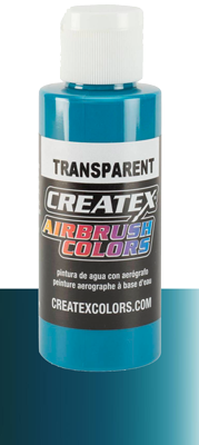Createx Airbrush Colors Transparent Turquoise 2oz (60ml)