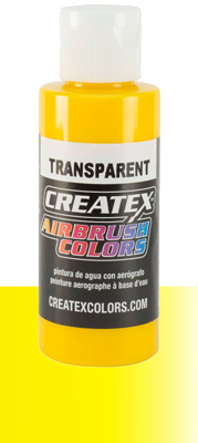Createx Airbrush Colors Transparent Brite Yellow 2oz (60ml)