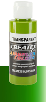 Createx Airbrush Colors Transparent Leaf Green 2oz (60ml)