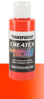 Createx Airbrush Colors Transparent (Scarlet) Sunset Red 2oz (60ml)