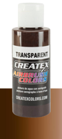 Createx Airbrush Colors Transparent Dark Brown 2oz (60ml)