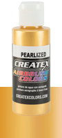 Createx Airbrush Colors Pearlized Satin Gold 2oz (60ml)