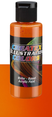 Createx Illustration Transparent Pyrrole Orange 2oz (60ml)