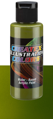 Createx Illustration Transparent Yellow Green Oxide 2oz (60ml)