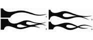 Nub Signature Series - Crossfire Flame Stencil Set