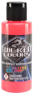 Createx Wicked Fluorescent Red 2oz (60ml)