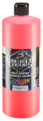Createx Wicked Fluorescent Red 32oz (960ml)
