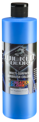 Createx Wicked Fluorescent Blue 16oz (480ml)