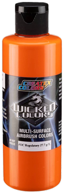 Createx Wicked Opaque Pyrrole Orange 4oz (120ml)