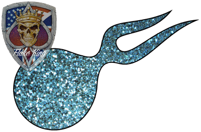 Flake King Candy Light Blue 200 µm / .008\" Dry Metal Flake (100g)