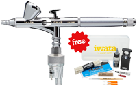 Iwata Custom Micron CM-B (version 2) Airbrush with FREE IWATA CLEANING KIT
