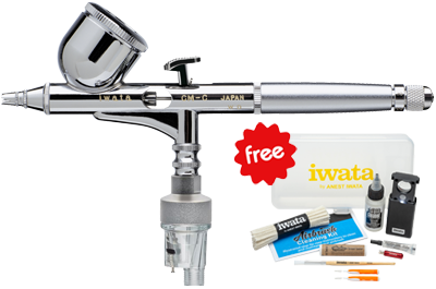 Iwata Custom Micron CM-C (version 2) Airbrush with FREE IWATA CLEANING KIT