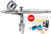 Iwata Custom Micron CM-C (version 2) Airbrush with FREE IWATA CLEANING KIT