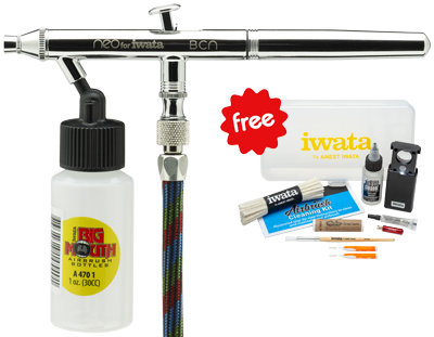 Neo for Iwata BCN Airbrush with FREE IWATA CLEANING KIT