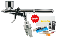 Iwata Revolution TR1 Trigger Airbrush with FREE IWATA CLEANING KIT
