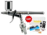 Iwata Revolution TR2 Trigger Airbrush with FREE IWATA CLEANING KIT