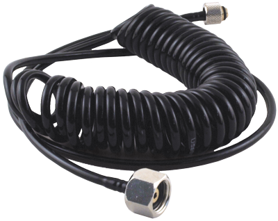 Iwata 10 foot (3m) Coiled Vinyl Hose 1/8 to 1/4 BSP