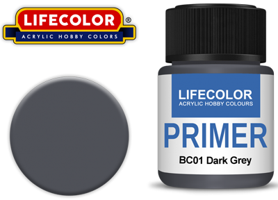 Lifecolor Acrylic Primer Panzer Dark Grey (22ml)