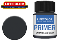 Lifecolor Acrylic Primer Smoke Black (22ml)