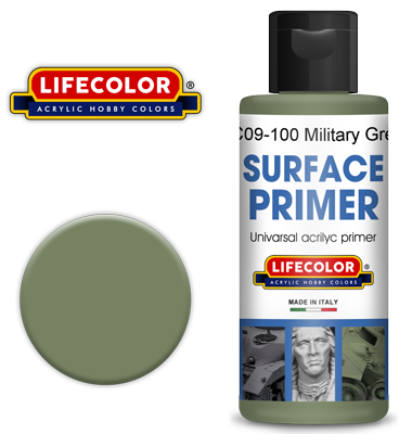 Lifecolor Acrylic Military Green Primer (100ml)
