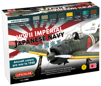 LifeColor WWII Japanese Navy Aircraft (8 set)