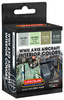 Lifecolor WWII AXIS Aircraft Interior Camouflage Scheme (4 x 22ml)