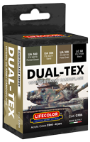 Lifecolor DUAL-TEX 1970/80 US Army Camouflage Scheme (4 x 22ml)