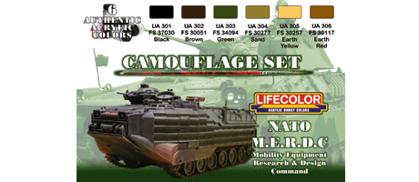 LifeColor NATO MERDC Set (22ml x 6)