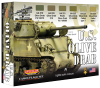 LifeColor U.S. Olive Drab Set (22ml x 6)