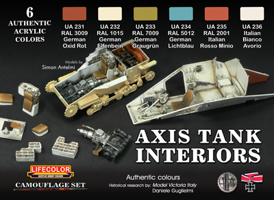LifeColor Axis Tank Interiors Set (22ml x 6)