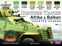 LifeColor British Tanks Africa & Balkan set 1 LifeColor British Tanks Africa & Balkan set 1
