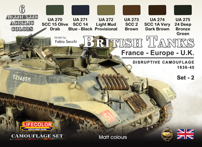 LifeColor British Tanks Set 2 France, Europe & UK [NEW | DAMAGED BOX]