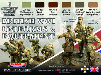 LifeColor British WWI Uniforms & Equipment set